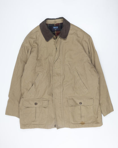 Mens UK Size 2XL NICO Beige Basic Jacket