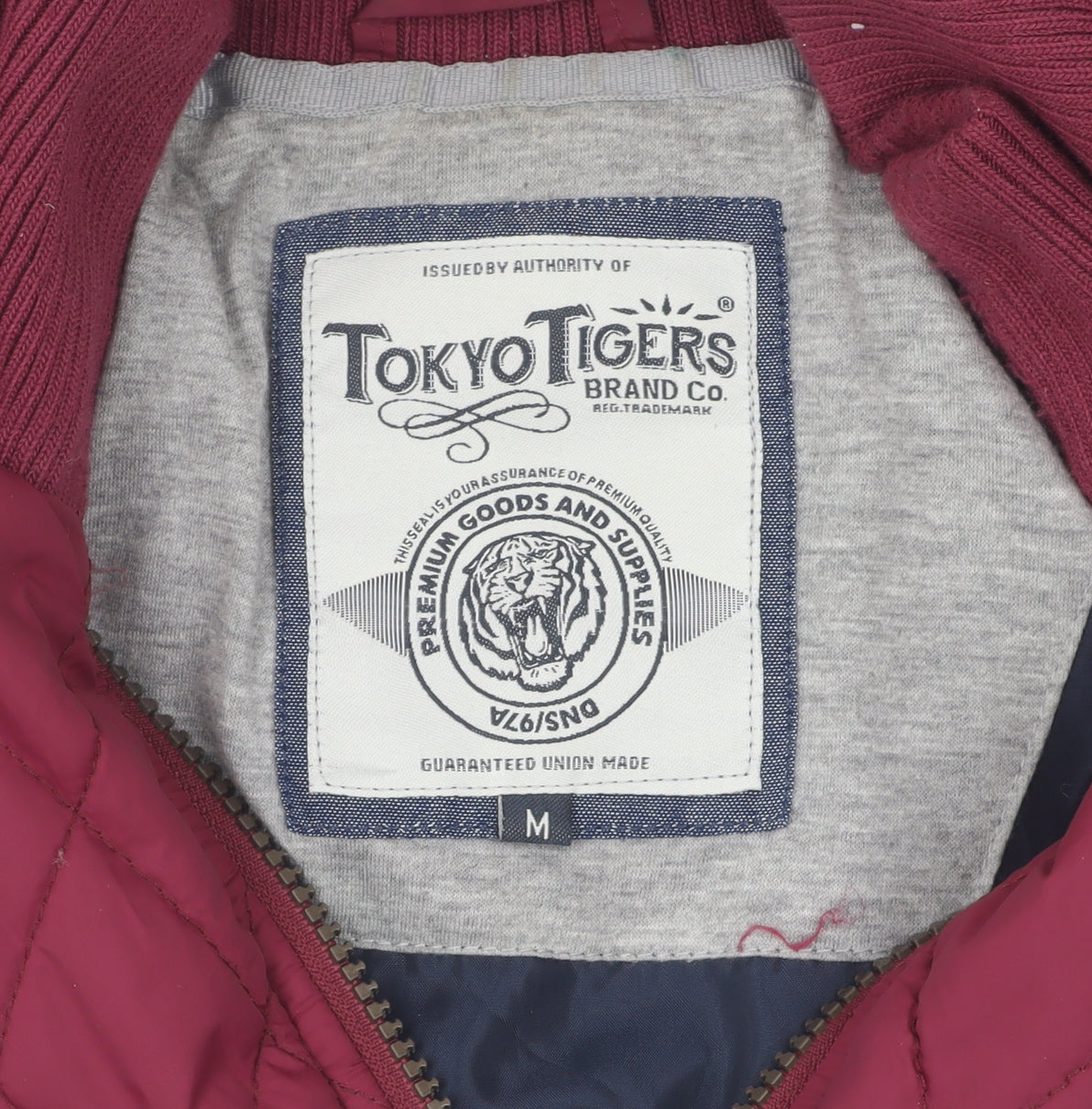 Mens UK Size M Tokyo Tigers Red Varsity Jacket