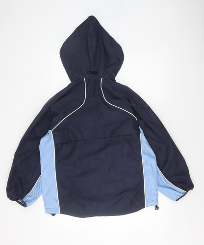 Mens UK Size S Blue Lake Blue Windbreaker Coat