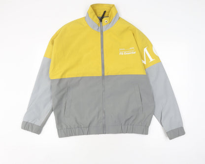 Mens UK Size S Flying Machine Multicoloured Bomber Jacket