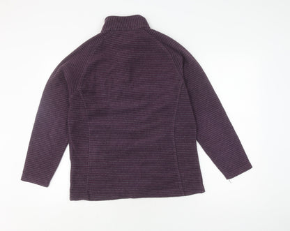 Regatta Women's Purple Striped Pullover Sweatshirt, Size 12