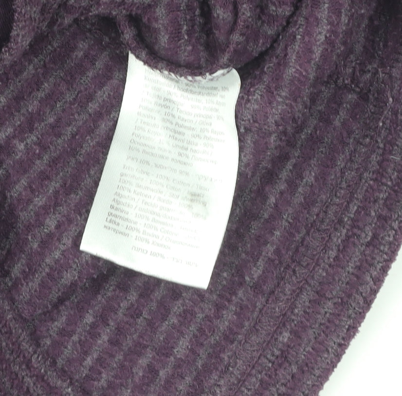 Regatta Women's Purple Striped Pullover Sweatshirt, Size 12