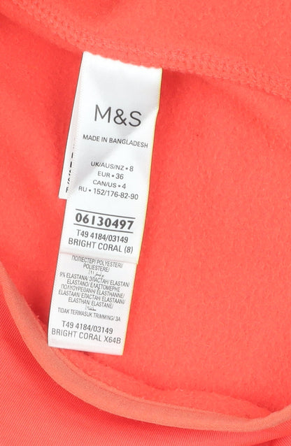 Womens UK Size 8 Marks and Spencer Red Basic Jacket