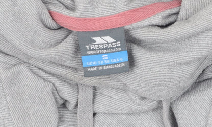 Trespass Grey Women's Hoodie, Size S, Lightweight, Hooded