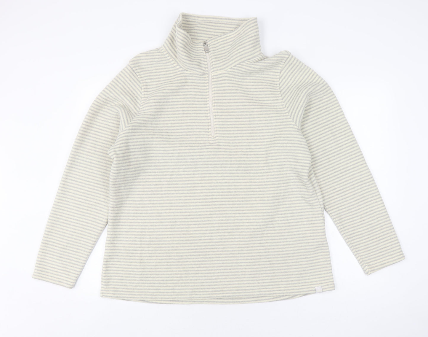 Regatta Women's Grey Striped Pullover Sweatshirt UK 18