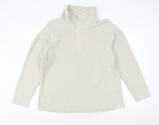 Regatta Women's Grey Striped Pullover Sweatshirt UK 18