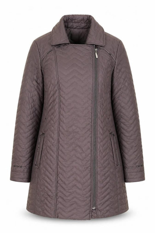Womens UK Size 14 BHS Brown Quilted Coat