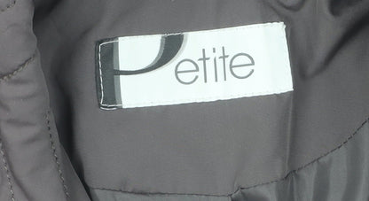 Womens UK Size 14 BHS Brown Quilted Coat
