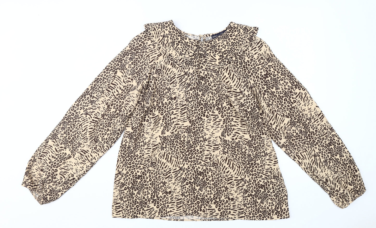 Marks and Spencer Women's Beige Tunic Blouse Size 12