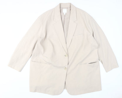 Womens UK Size XL Unknown Regular Beige Blazer