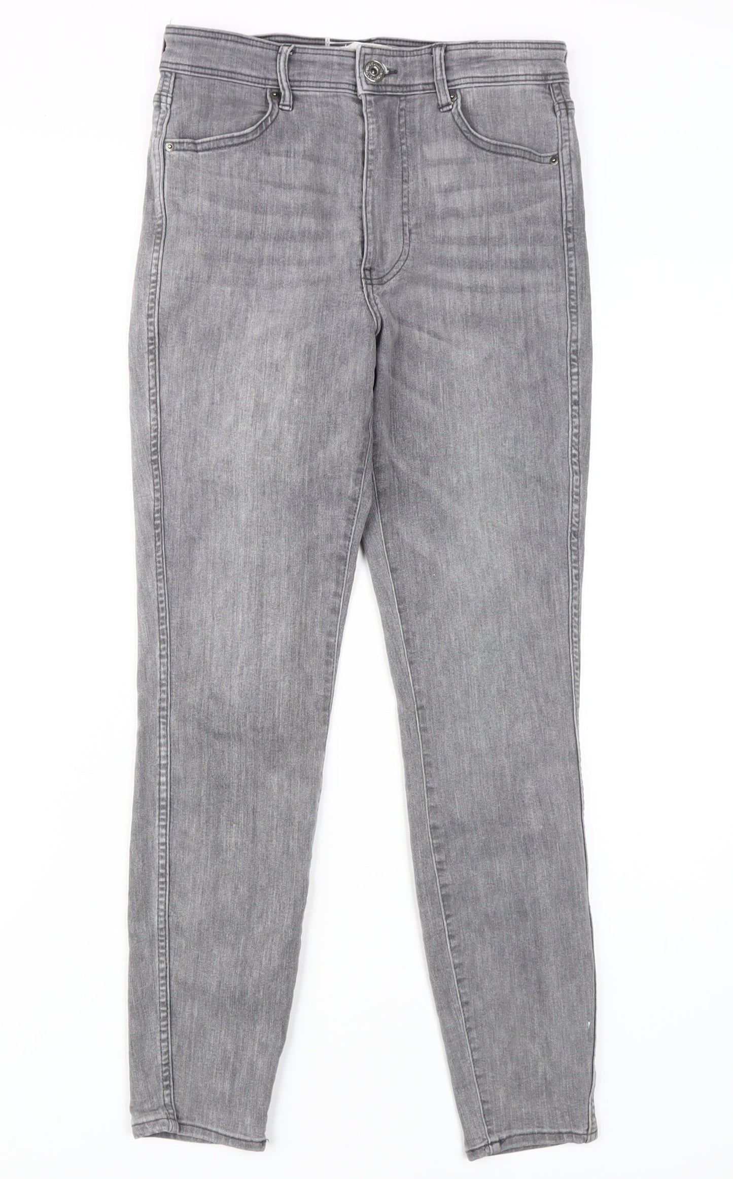 Womens UK Size 8 H&M Slim Fit Skinny Grey Jeans