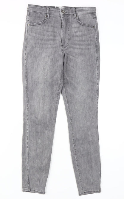 Womens UK Size 8 H&M Slim Fit Skinny Grey Jeans