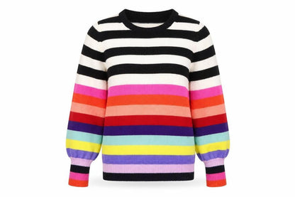 Gap Women's Multicoloured Striped Pullover Jumper S