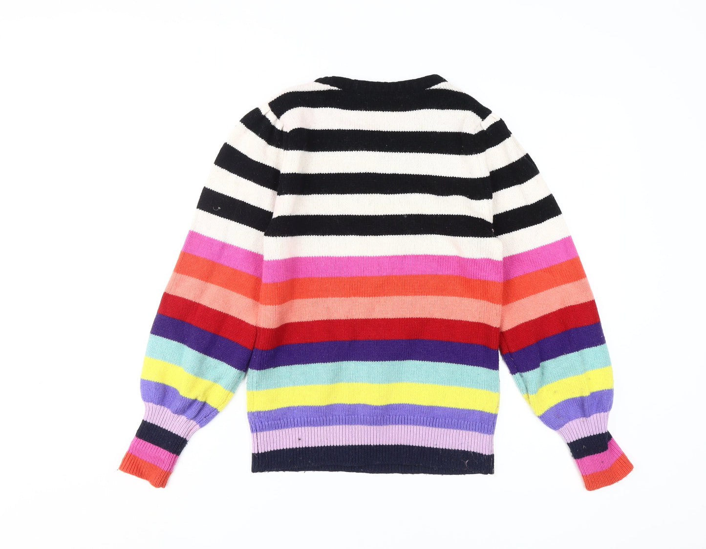 GAP Women's Multicoloured Striped Pullover Jumper S