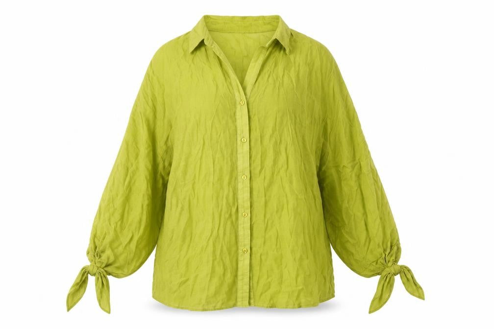Womens UK Size XS MNG Green Basic Blouse