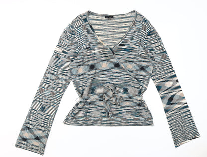 Coast Women's Multicoloured Wrap Blouse Size 16