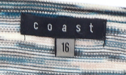 Coast Women's Multicoloured Wrap Blouse Size 16