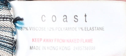 Coast Women's Multicoloured Wrap Blouse Size 16