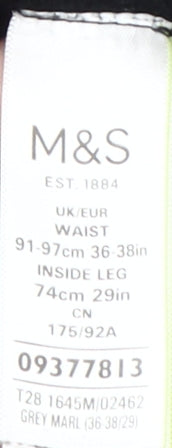 Marks and Spencer Men's Grey Joggers Size L