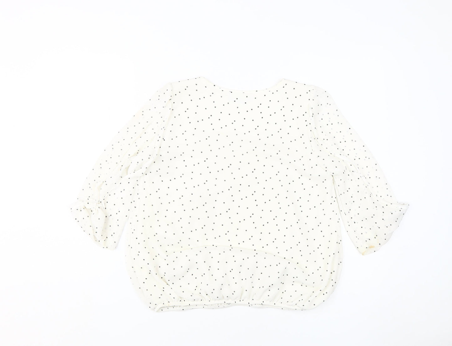 Womens UK Size S Wallis Ivory Basic Blouse