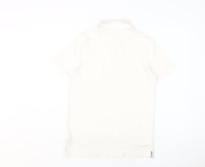 Calvin Klein Men's Ivory Slim Fit Polo M