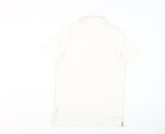 Calvin Klein Men's Ivory Slim Fit Polo M