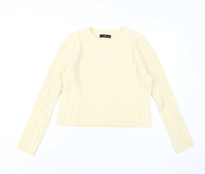 Womens UK Size S MNG Beige Pullover Jumper