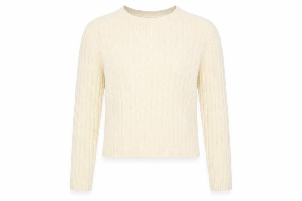 Womens UK Size S MNG Beige Pullover Jumper