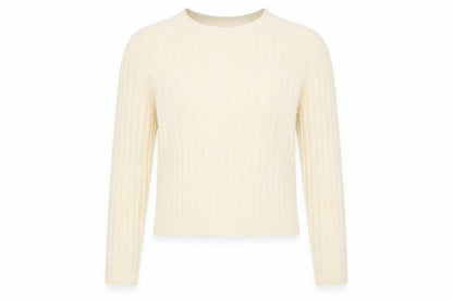 Womens UK Size S MNG Beige Pullover Jumper
