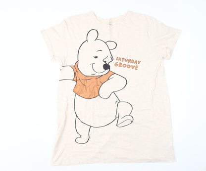 Disney Women's Beige M Winnie the Pooh Nightshirt