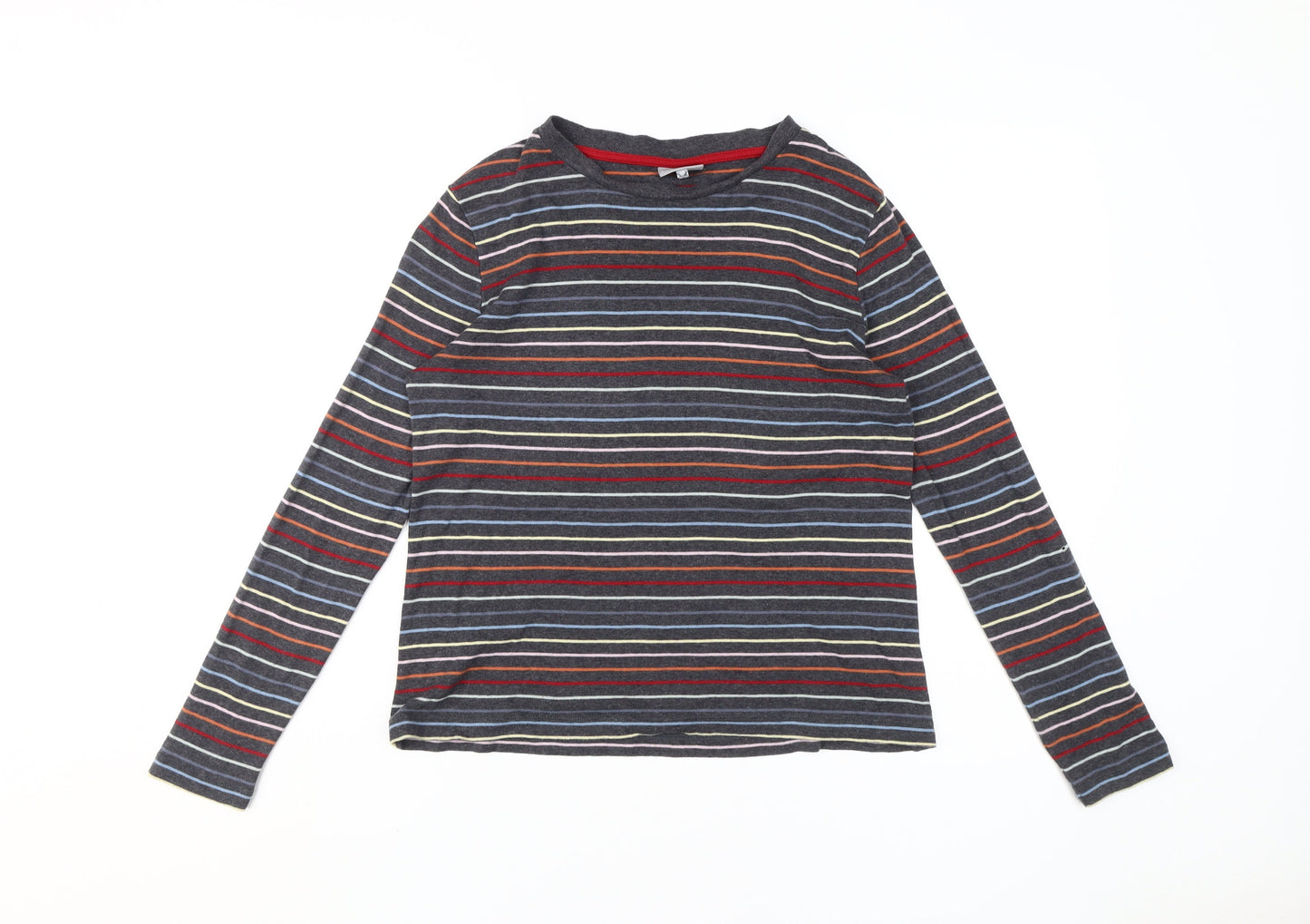 Womens UK Size 10 Oliver Bonas Multicoloured Basic T-Shirt