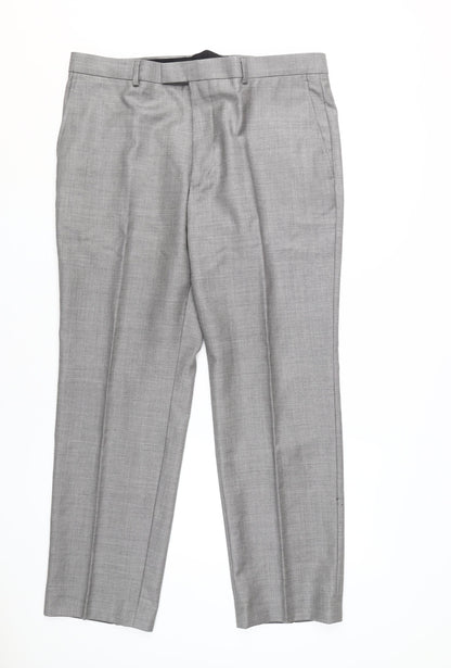 Austin Reed Men's Grey Wool Dress Pants 38S