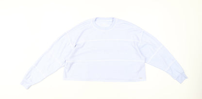 Womens UK Size XS Hollister Blue Cropped Jumper