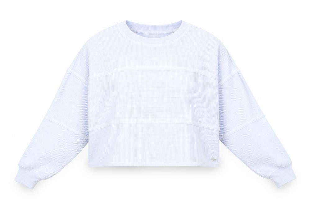 Womens UK Size XS Hollister Blue Cropped Jumper