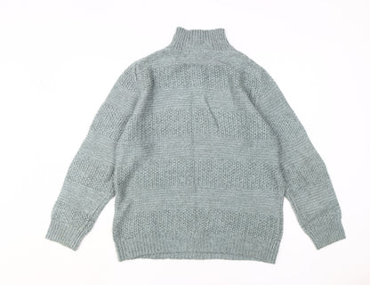 Womens UK Size L Damart Green Henley Jumper