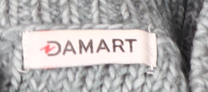 Womens UK Size L Damart Green Henley Jumper