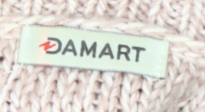 Damart Women's Beige Collared Pullover Jumper L
