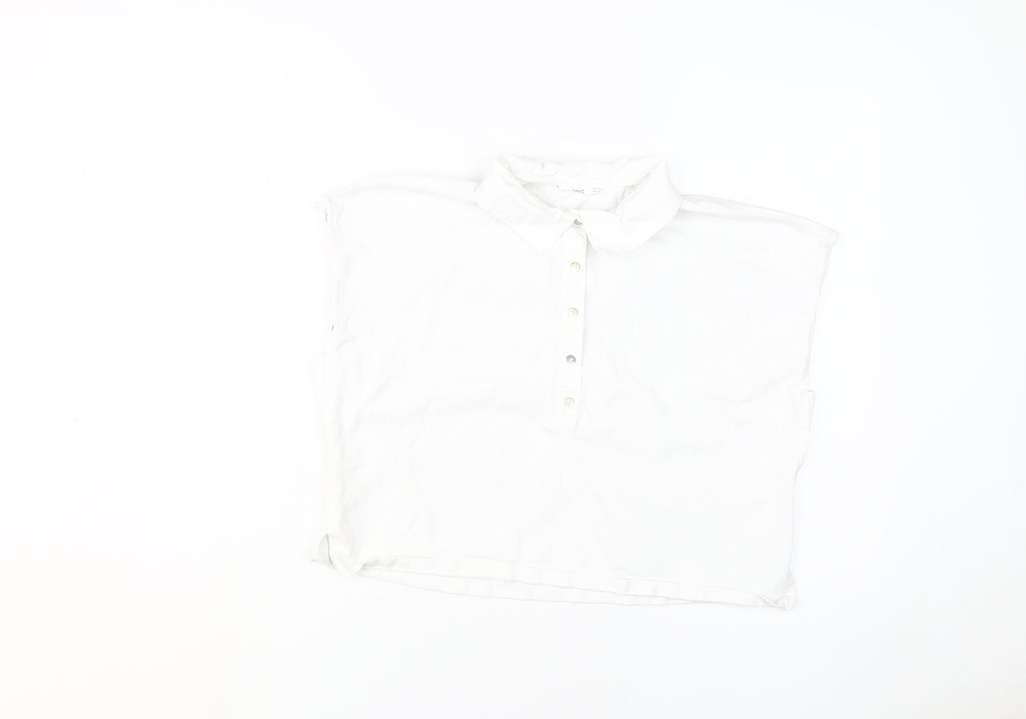 Womens UK Size S MNG White  Polo