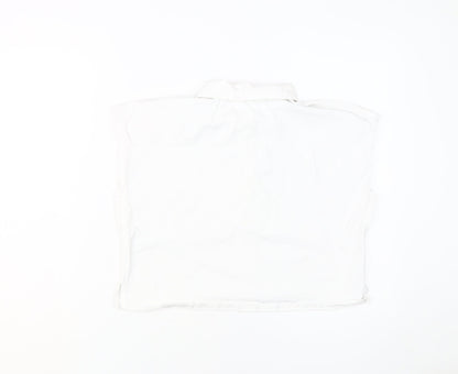 Womens UK Size S MNG White  Polo