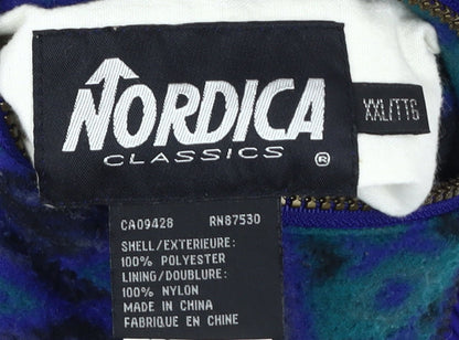 Mens UK Size 2XL Nordica Blue Basic Jacket
