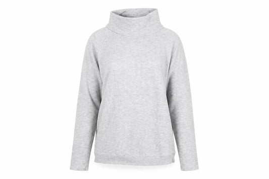 Gap Women's Grey High Neck Lightweight Sweatshirt - S