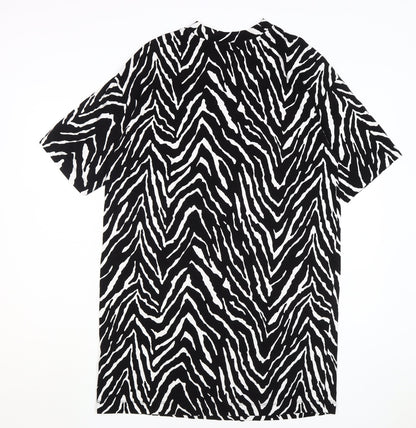 Marks and Spencer Women's Black Animal Print Shift Dress