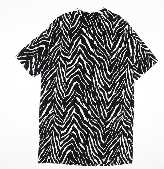 Marks and Spencer Women's Black Animal Print Shift Dress