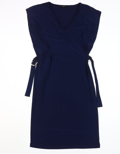 Next Women's Blue Sheath Dress Size 6 Sleeveless