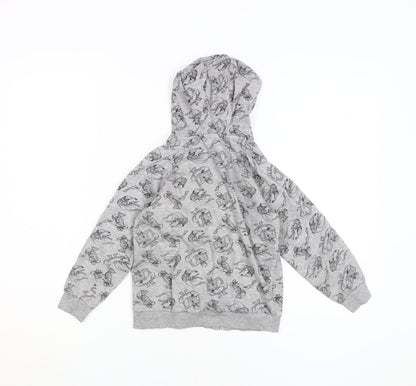 Ultimate Kids Spider-Man Boys Grey Full Zip Hoodie 7-8 Years