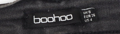 Boohoo Women's Black High-Rise Skinny Jeans Size 8