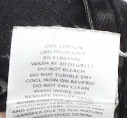 Boohoo Women's Black High-Rise Skinny Jeans Size 8