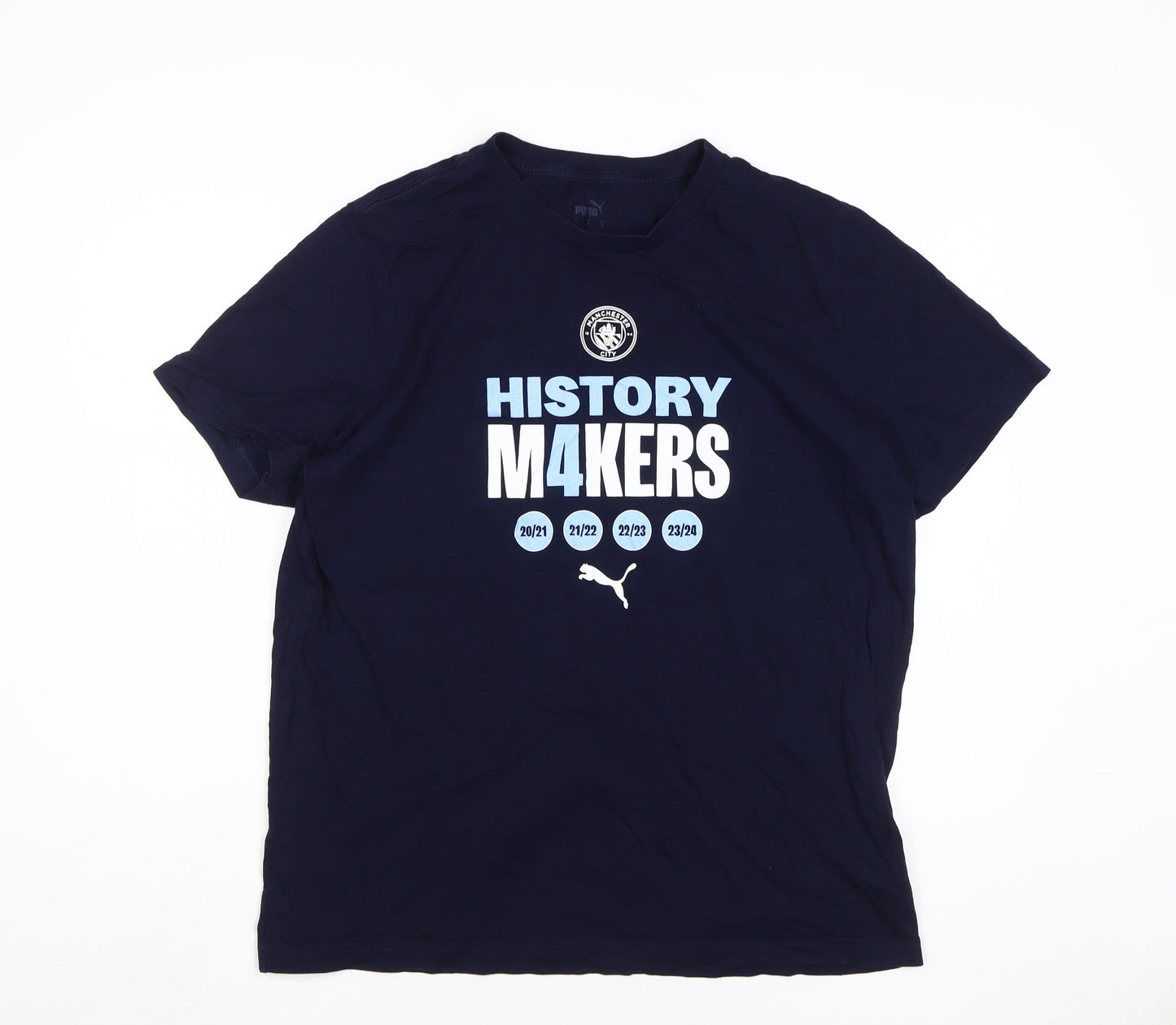 Puma Men's Black Graphic Tee L, Sports Design