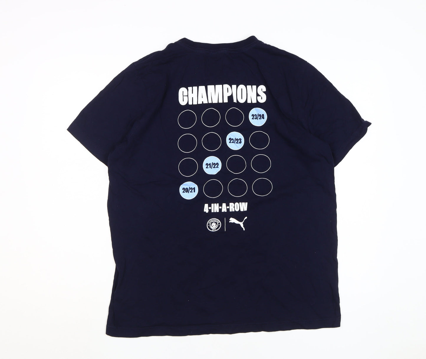 Puma Men's Black Graphic Tee L, Sports Design