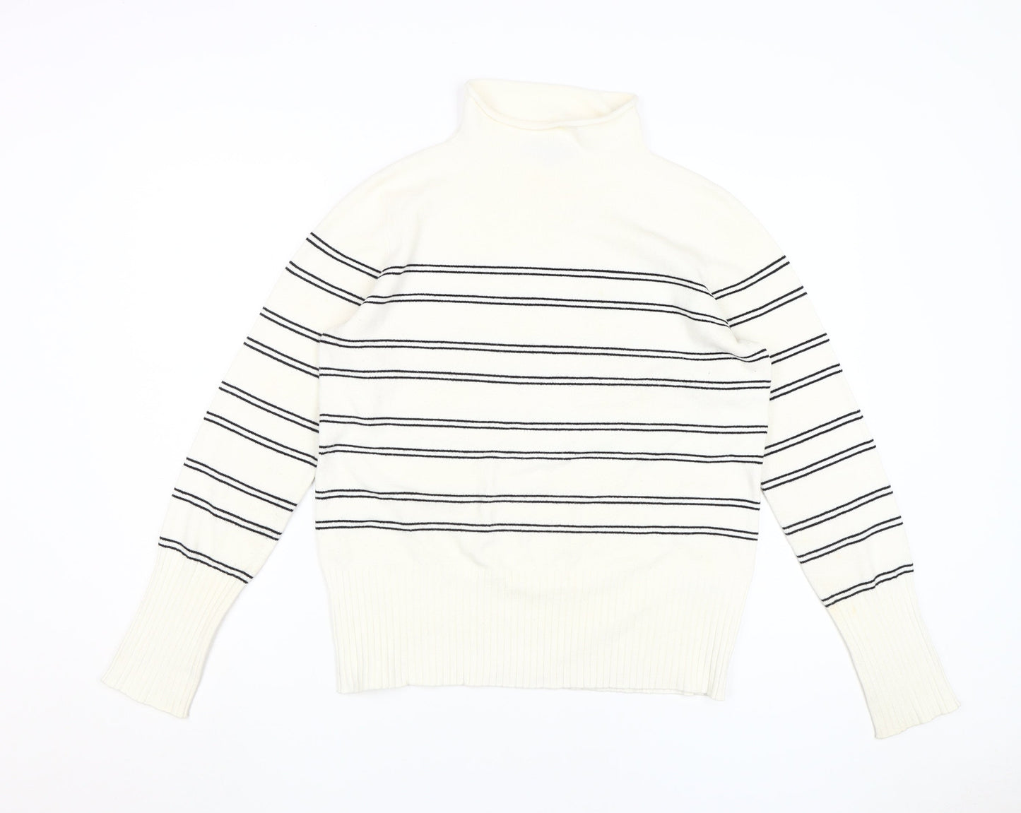 Womens UK Size L French Connection White Pullover Jumper